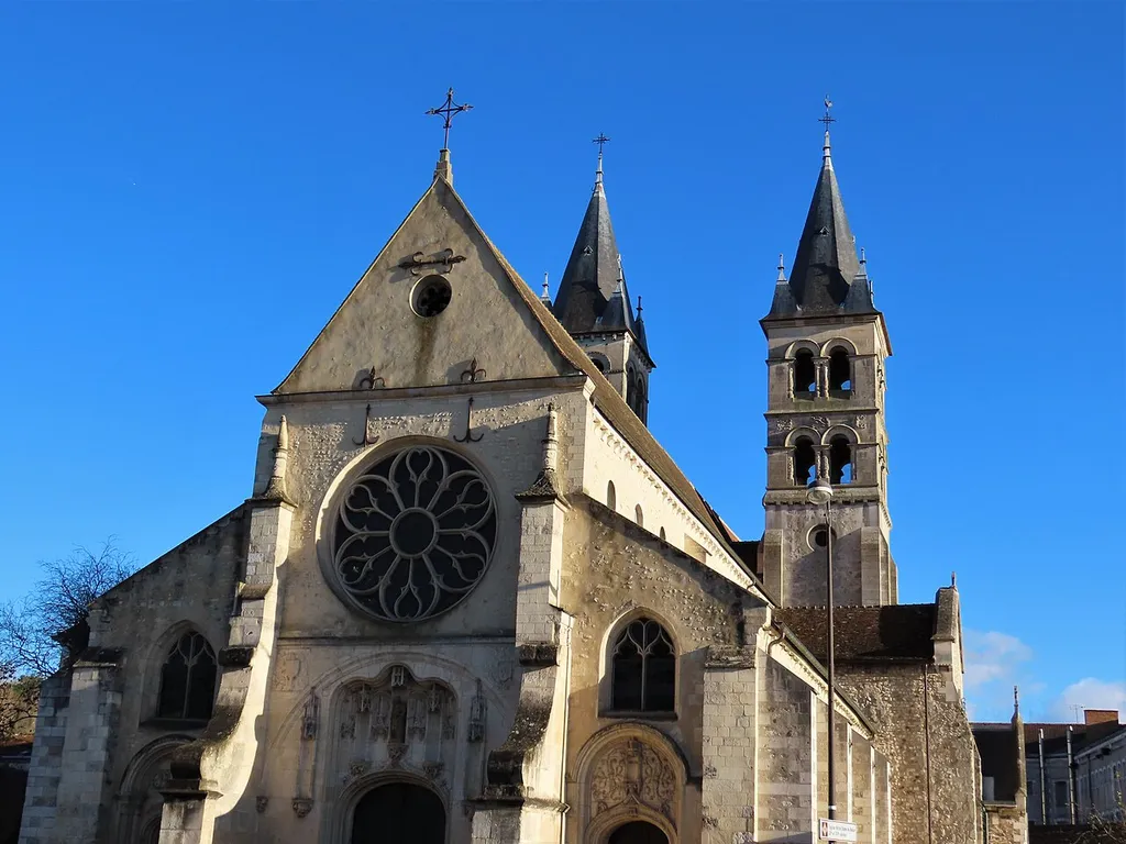 La collégiale Notre-Dame de Melun, Seine-et-Marne, France