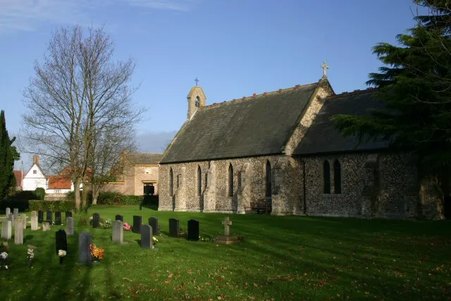 St Peter's Church, West Row A Victorian church in a suburb of Mildenhall, dominated by the American presence of the nearby airbase.