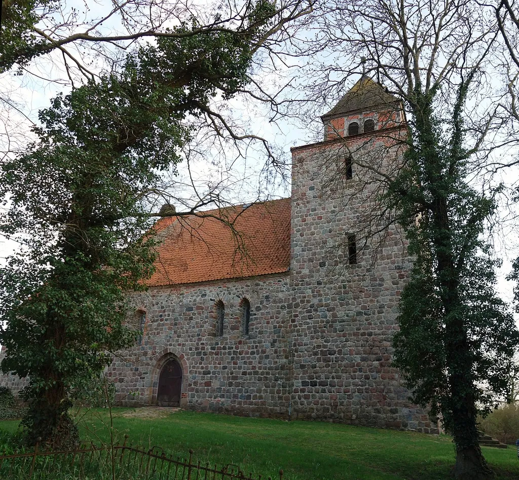 North-western view of church in Hetzdorf, Uckerland municipality, Uckermark district, Brandenburg state, Germany