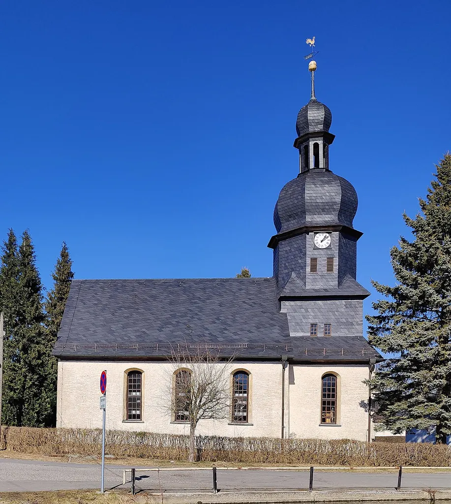 Evangelisch-lutherische Dorfkirche Lothra, Gemeinde Drognitz, Thüringen, Deutschland