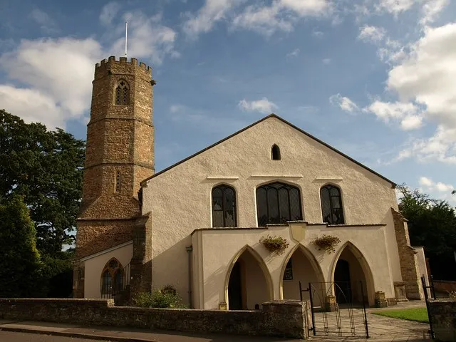 Parish church of SS Peter and Paul, Bishop's Hull, Somerset, seen from the west