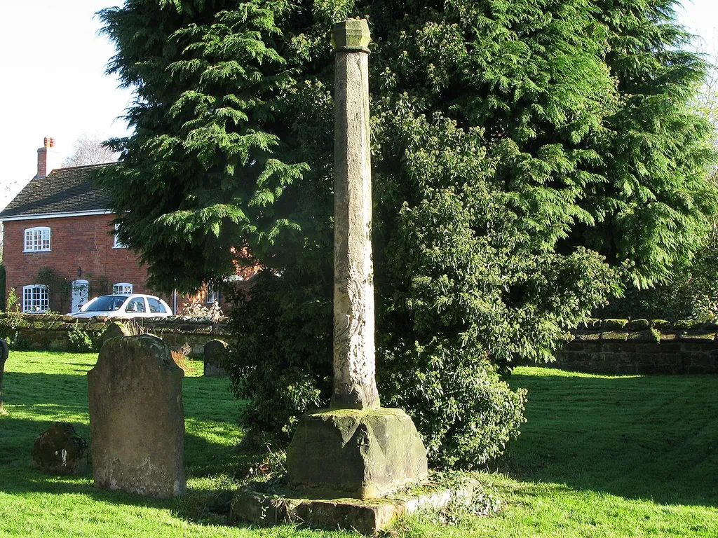Churchyard Cross, St Michael and All Angels' Church, Maxstoke. Grade II* listed