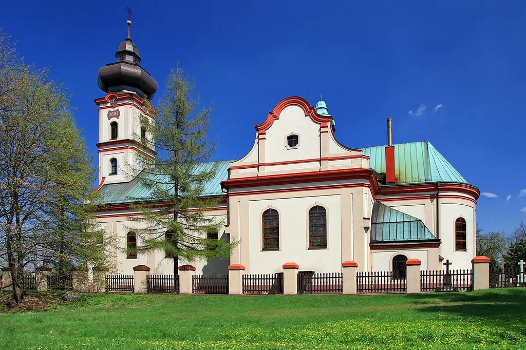 Dębieńsko Wielkie, Saint George church, build in 1800-1802, 1913