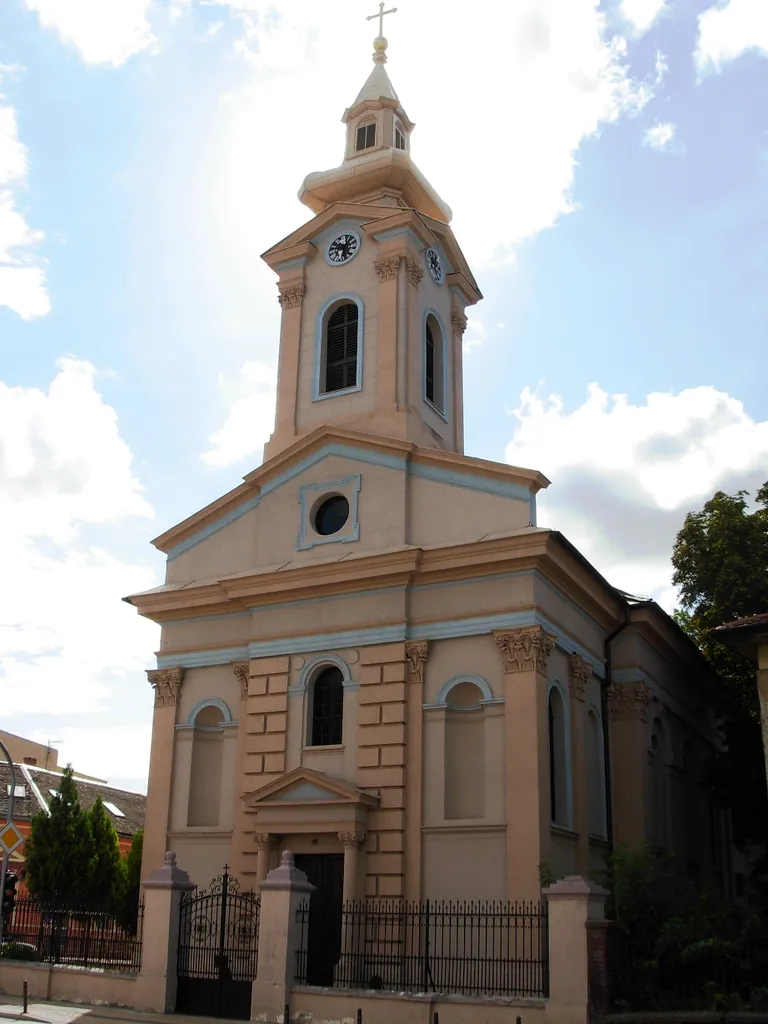 Evangelistička crkva u Novom Sadu, na uglu Masarikove i ulice Jovana Subotića.