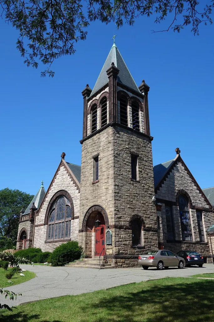 Grace Vision United Methodist Church (the former St. John’s United Methodist Church), 80 Mount Auburn Street, Watertown, Massachusetts, USA.