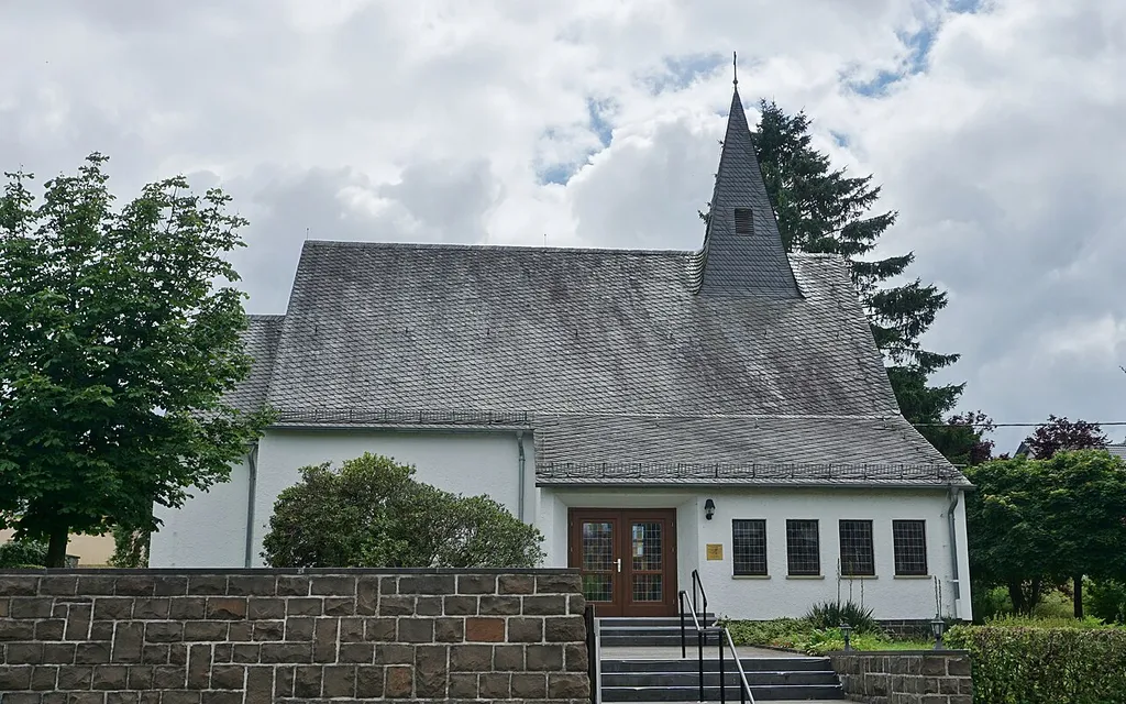 North side of the Evangelical Church Ruschberg.