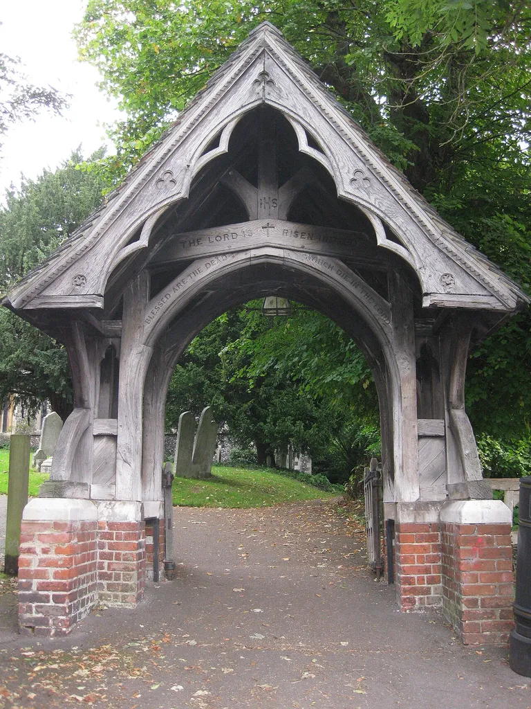 Lych Gate To Parish Church Of St Mary, Harrow on the Hill .mw-parser-output .messagebox{margin:4px 0;width:auto;border-collapse:collapse;border:2px solid var(--border-color-progressive,#6485d1);background-color:var(--background-color-neutral-subtle,#fbfcff);color:var(--color-base,#202122);box-sizing:border-box;border-inline-start-width:8px}.mw-parser-output .messagebox.mbox-small{font-size:88%;line-height:1.25em}.mw-parser-output .mbox-warning,.mw-parser-output .mbox-speedy{border:2px solid var(--border-color-error,#b22222);background:var(--background-color-error-subtle,#ffdbdb);border-inline-start-width:8px}.mw-parser-output .mbox-serious,.mw-parser-output .mbox-delete,.mw-parser-output .mbox-stop{border:2px solid var(--border-color-error,#b22222);border-inline-start-width:8px}.mw-parser-output .mbox-issue,.mw-parser-output .mbox-content{border:2px solid #f28500;background:var(--background-color-warning-subtle,#ffe);border-inline-start-width:8px}.mw-parser-output .mbox-query,.mw-parser-output .mbox-style{border:2px solid #f4c430;background:var(--background-color-warning-subtle,#ffe);border-inline-start-width:8px}.mw-parser-output .mbox-shit{border:2px solid #960;border-inline-start-width:8px}.mw-parser-output .mbox-license{border:2px solid #88a;border-inline-start-width:initial}.mw-parser-output .mbox-legal{border:2px solid var(--border-color-notice,#666);background:var(--background-color-base,#fff);border-inline-start-width:8px}.mw-parser-output .mbox-honor{border:2px solid #ca3;background:var(--background-color-warning-subtle,#fcf4db);border-inline-start-width:8px}.mw-parser-output .mbox-growth{border:2px solid #8d4;background:var(--background-color-success-subtle,#d5fdf4);border-inline-start-width:8px}.mw-parser-output .mbox-move{border:2px solid #93c;border-inline-start-width:8px}.mw-parser-output .mbox-protection,.mw-parser-output .mbox-message{border:2px solid var(--border-color-base,#aaa);border-inline-start-width:8px}.mw-parser-output .messagebox .mbox-text