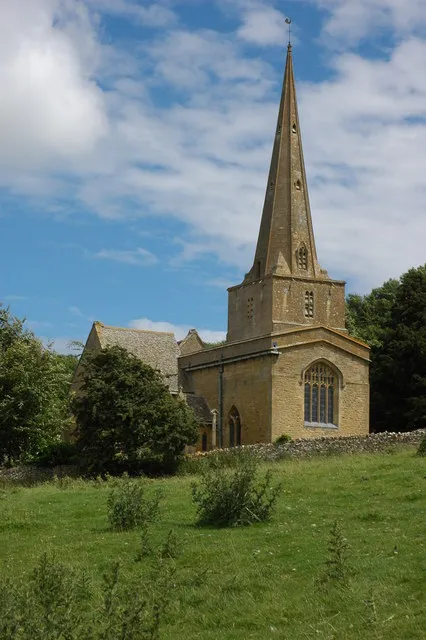 St Nicholas' parish church, Saintbury, Gloucestershire, seen from the northwest