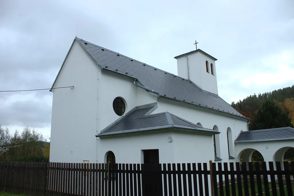 A church in the village of Krasov in Moravian-Silesian Region, CZ