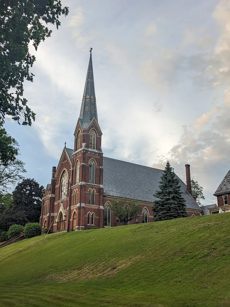 Saint Charles Roman Catholic Church at 31 Cherry Street in Bellows Falls, Vermont.