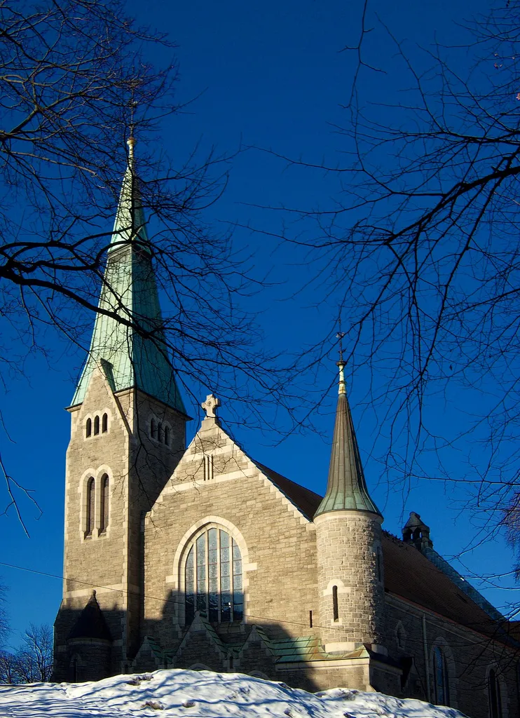 Fagerborg church in Oslo, Norway.