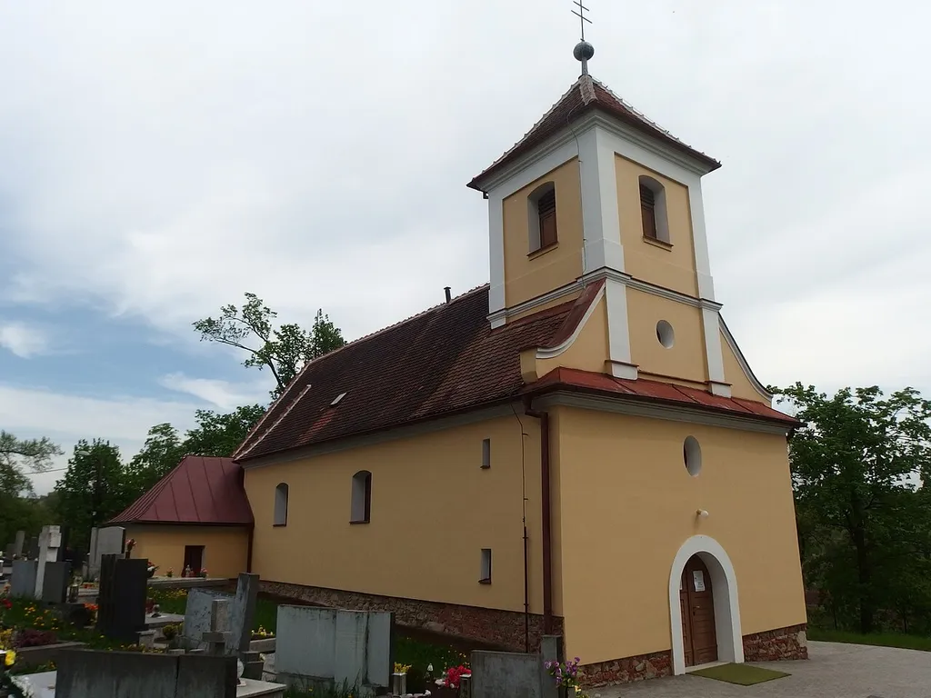 Rudice, Uherské Hradiště District, Czech Republic. Church of Saint Wenceslaus.