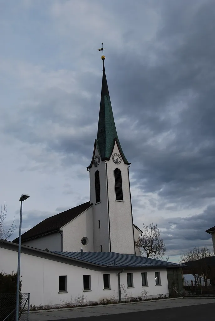 Protestant church of Zihlschlacht, canton of Thurgovia, Switzerland