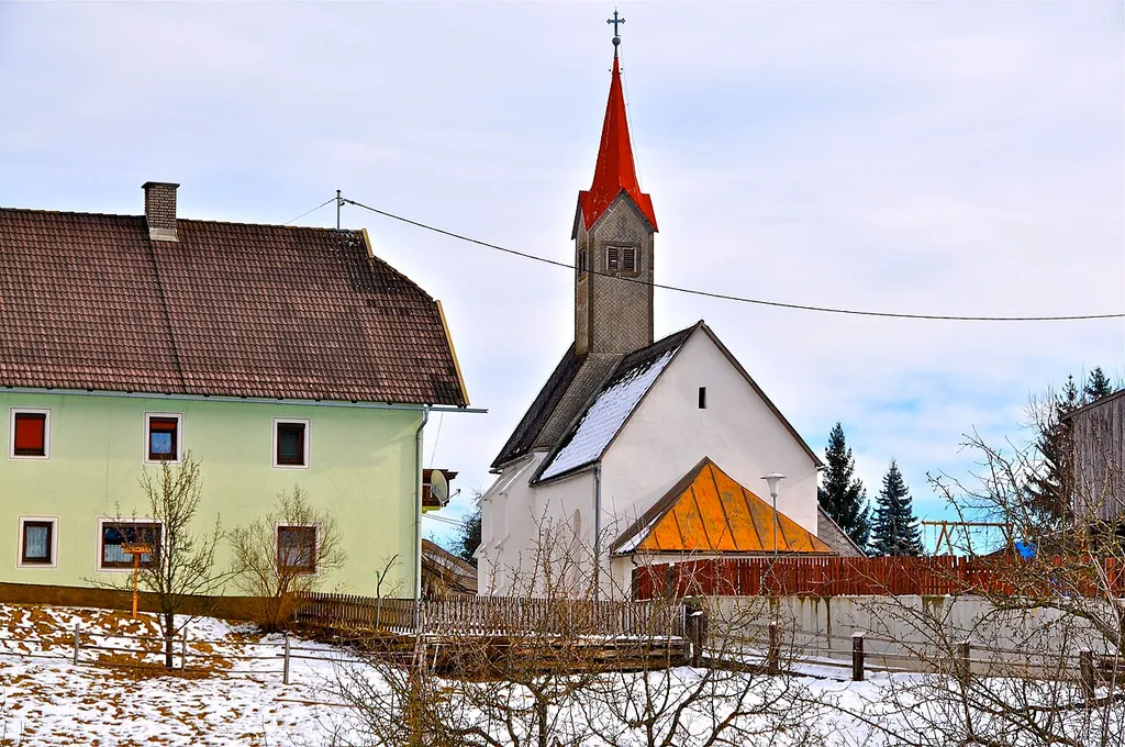 Subsidiary church Saint George in the locality Sankt Georgen, municipality Villach, Carinthia / Austria / EU