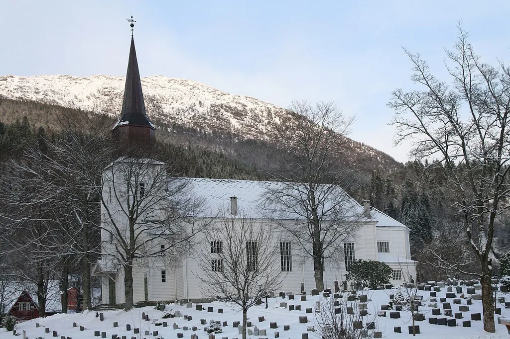 Førde church in Førde kommune, Sogn og Fjordane, Norway.