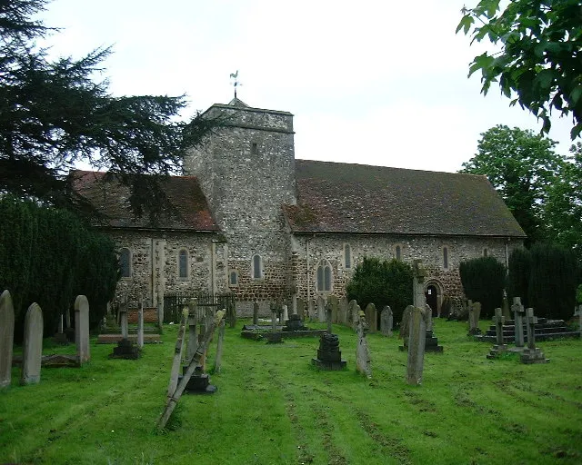St Laurence's parish church, Upton Slough, Berkshire (formerly Buckinghamshire), seen from the northeast