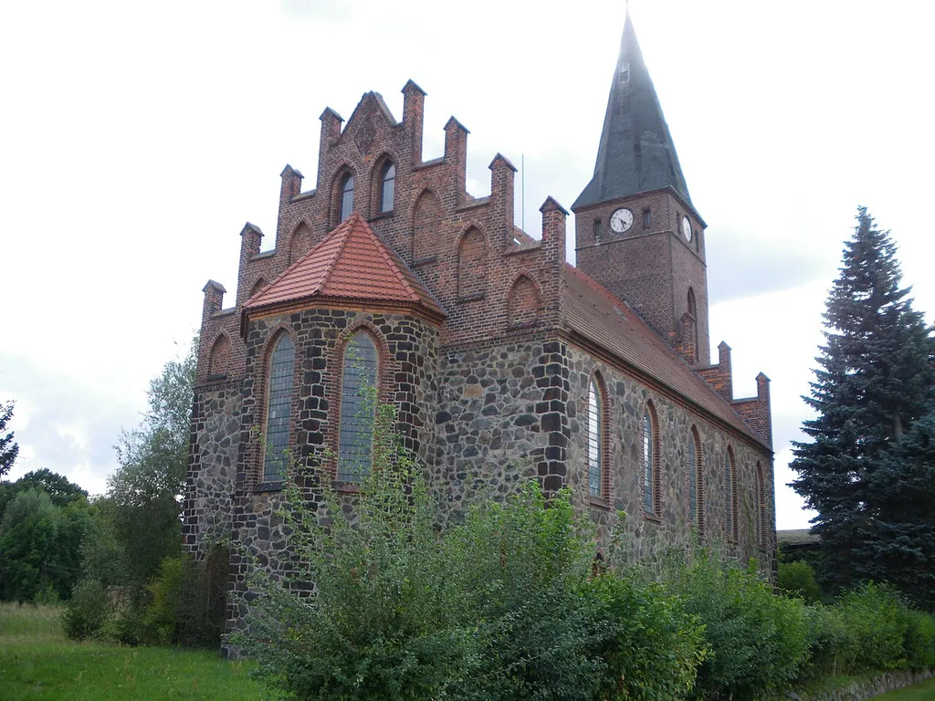 Church in Gross-Mehssow, Calau, Brandenburg, Germany