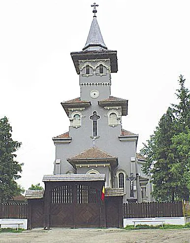 Greek Catholic Church in Bocşa, Sălaj. Inside the church is Simion Bărnuţiu tomb and Alimpiu Barboloviciu tomb