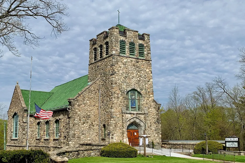 Stanhope United Methodist Church in Netcong, New Jersey. Also known as the Church in the Glen.