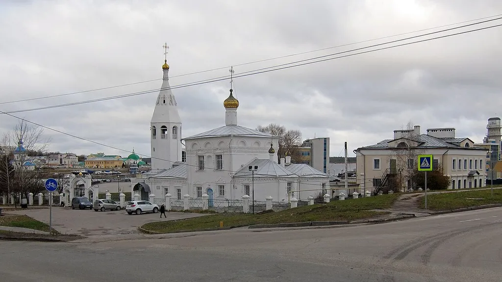 Church of the Resurrection of Christ in Cheboksary (Russia). Built in 1758. Cultural heritage monuments.