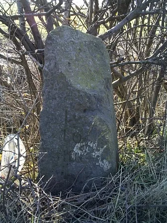 Old Milestone by the A1017, The Causeway, Ridgewell parish