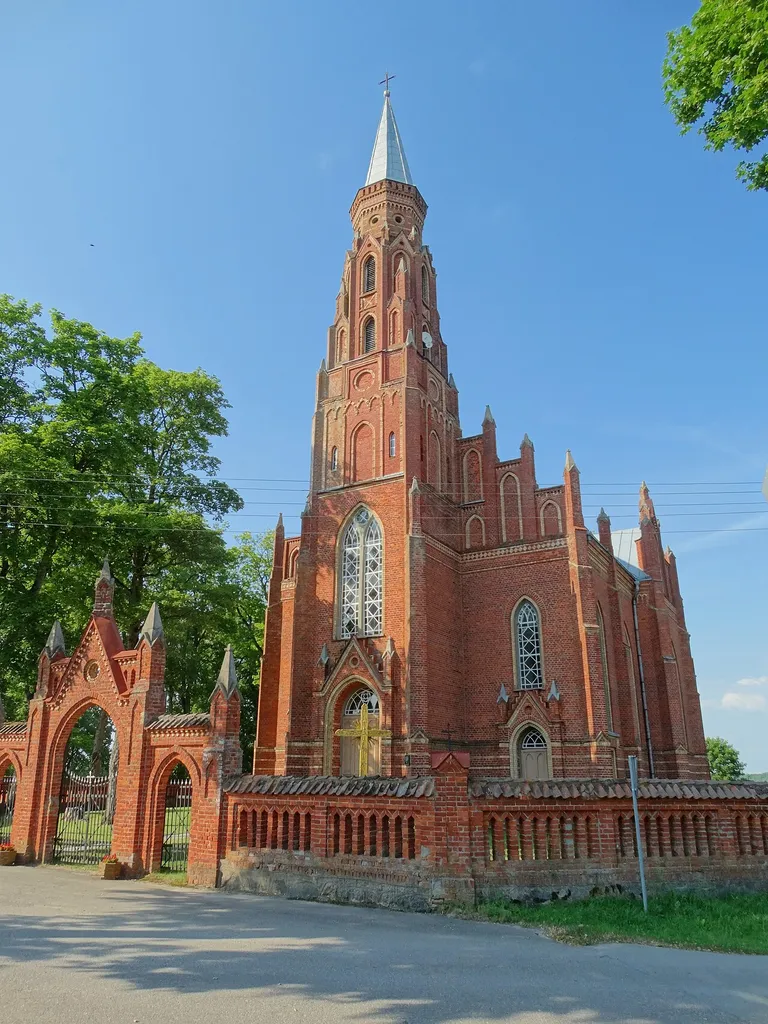 Church of the Sacred Heart of Jesus in Gadūnavas, Telšiai district, Lithuania