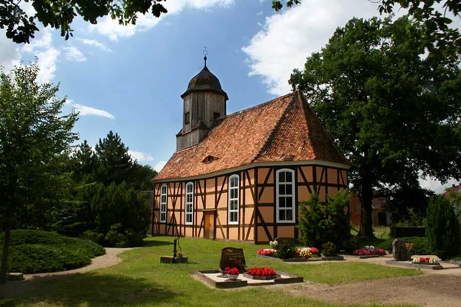 Church in village Kremitz, Germany