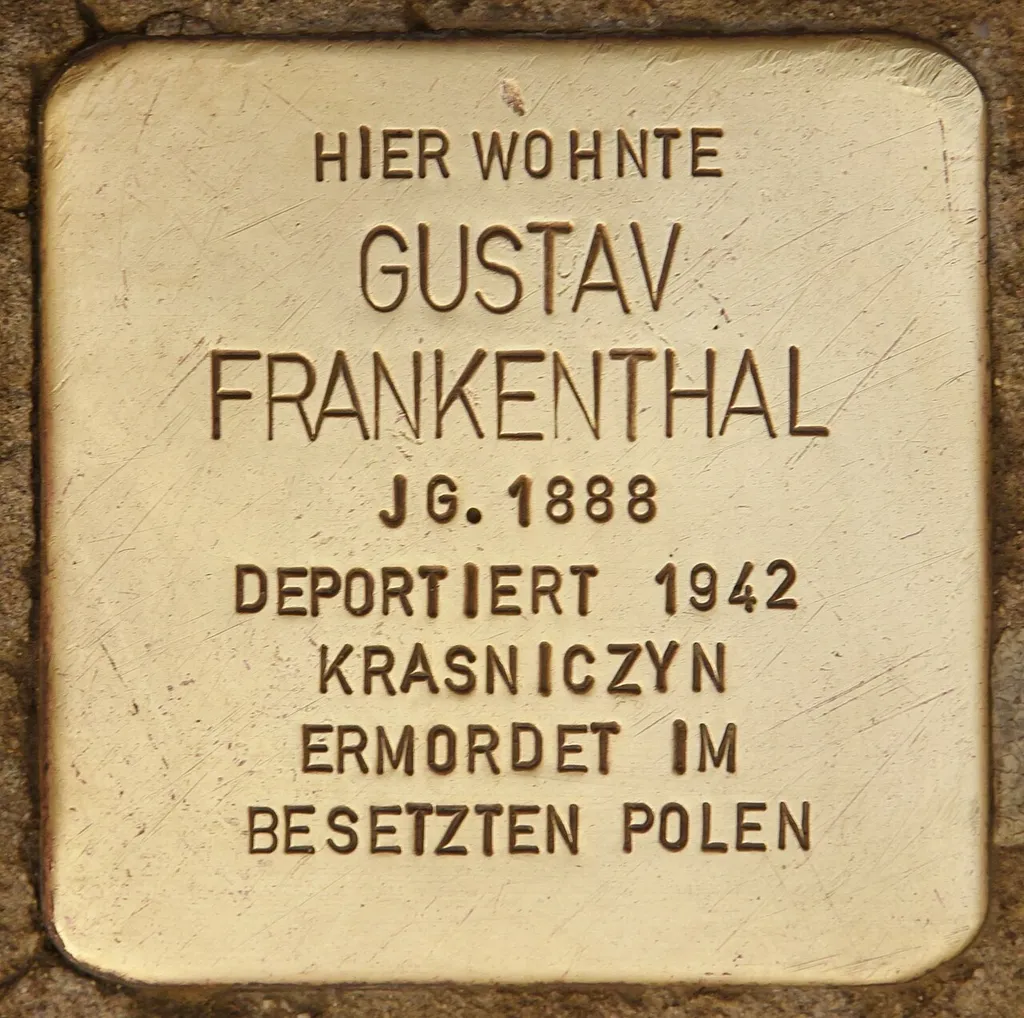 Stolperstein für Gustav Frankenthal