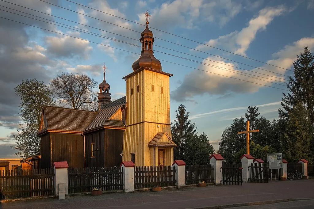 Kierzno, kościół fil. p.w. św. Mikołaja, 1871, 1948