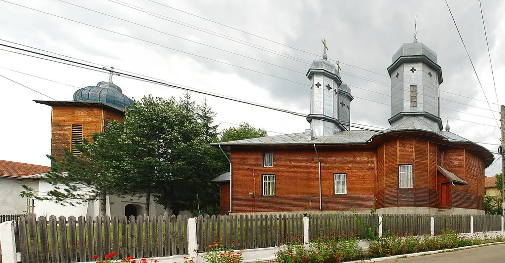 Archangels' church in Bozioru, Buzău County, Romania
