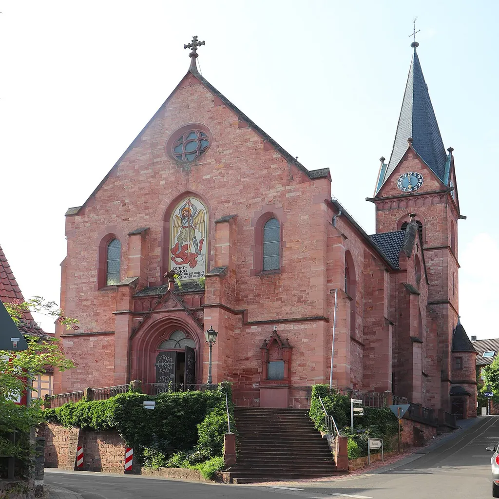 Glattbach, Hauptstrasse 112, catholic parish church 'Mariä Himmelfahrt' (Assumption of Mary)