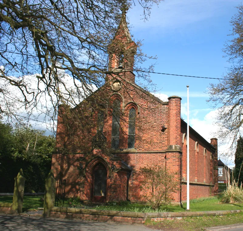All Saints' parish church, Weston, Cheshire, seen from the southwest