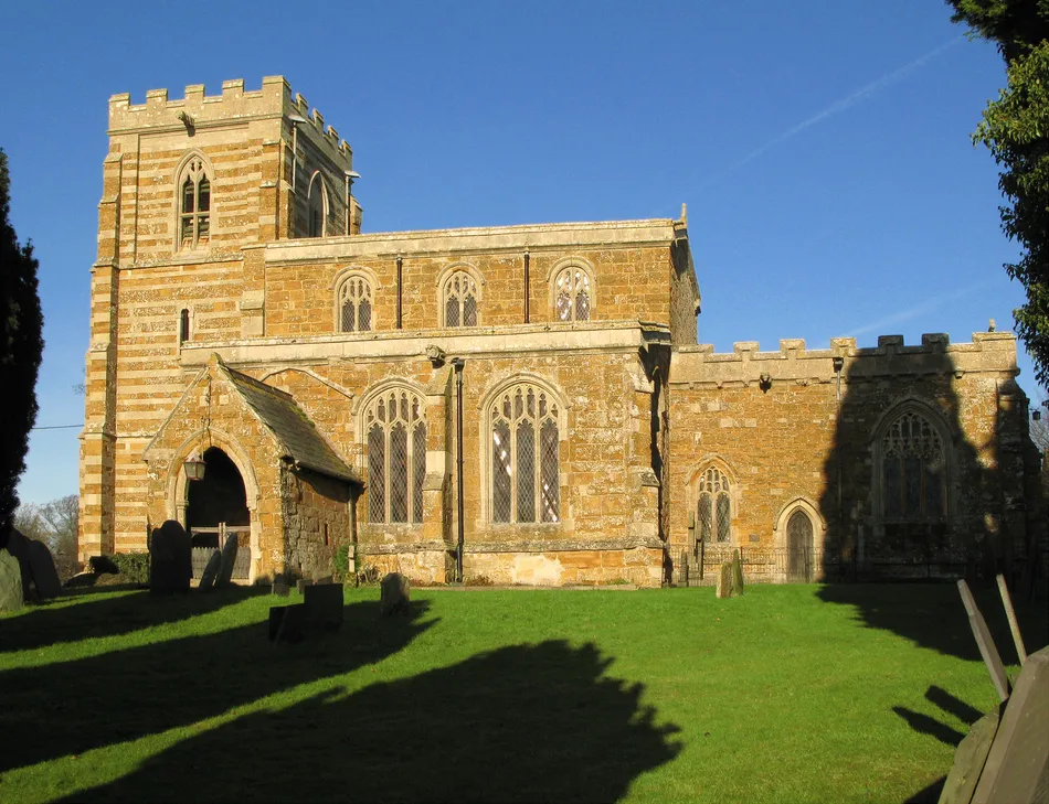 All Saints' parish church, Lowesby, Leicestershire, seen from the south