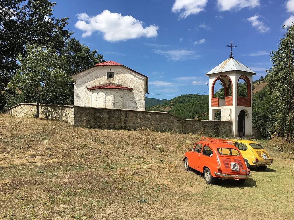 St. Nicholas Church's yard in the village of Arilevo
