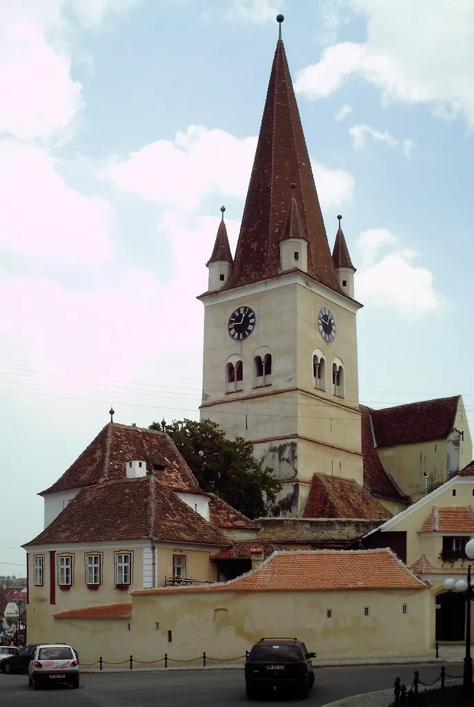 The Saxon fortified church in Cisnadie, Transylvania, Romania