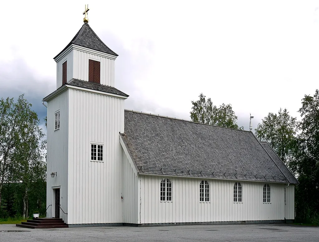 Umnäs kyrka/church. Storuman, Diocese of Luleå, Västerbotten county. Sweden.