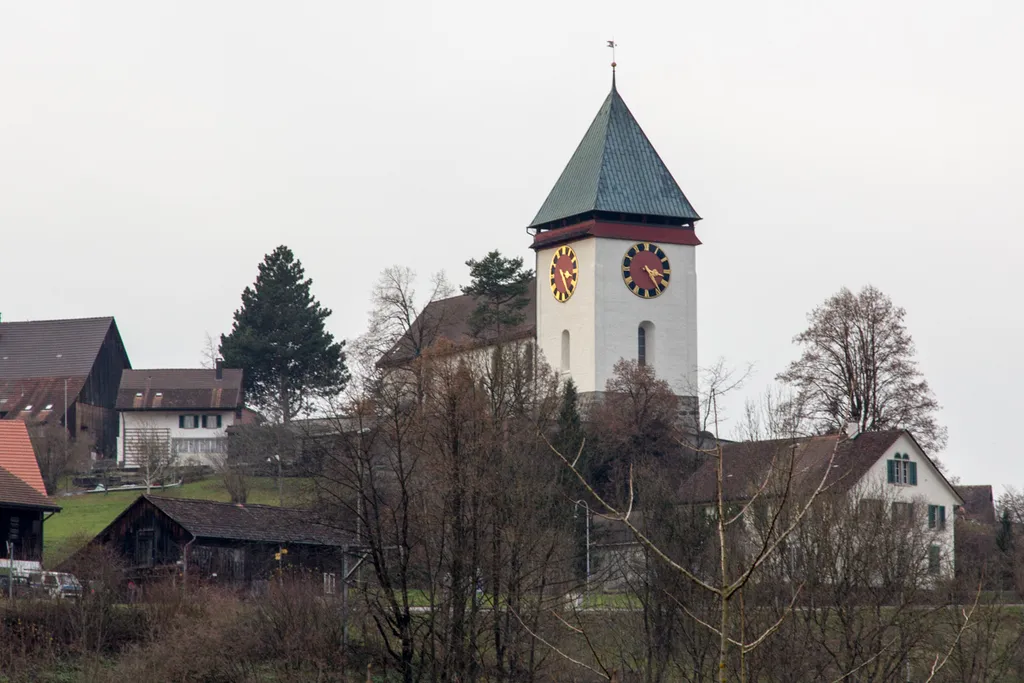 Reformierte Kirche Illnau, von der Soorhalde aus gesehen