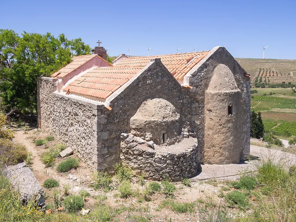 The church at the medieval village of Voila