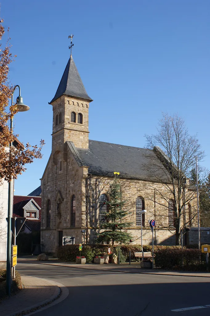 Roman-catholic church Assumption of Mary (Mariä Himmelfahrt) in Nack, Rhineland-Palatinate