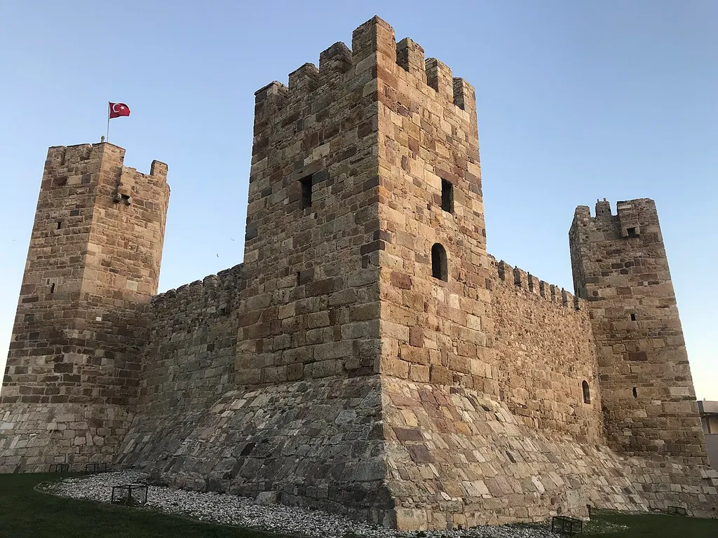 Çandarlı Castle in Dikili, İzmir, Turkey.