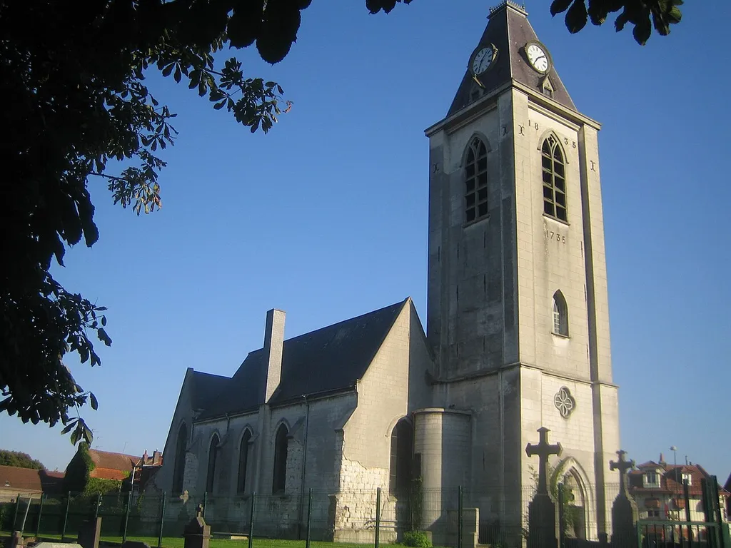 Eglise Saint-Sébastien d'Annappes, en 2007.