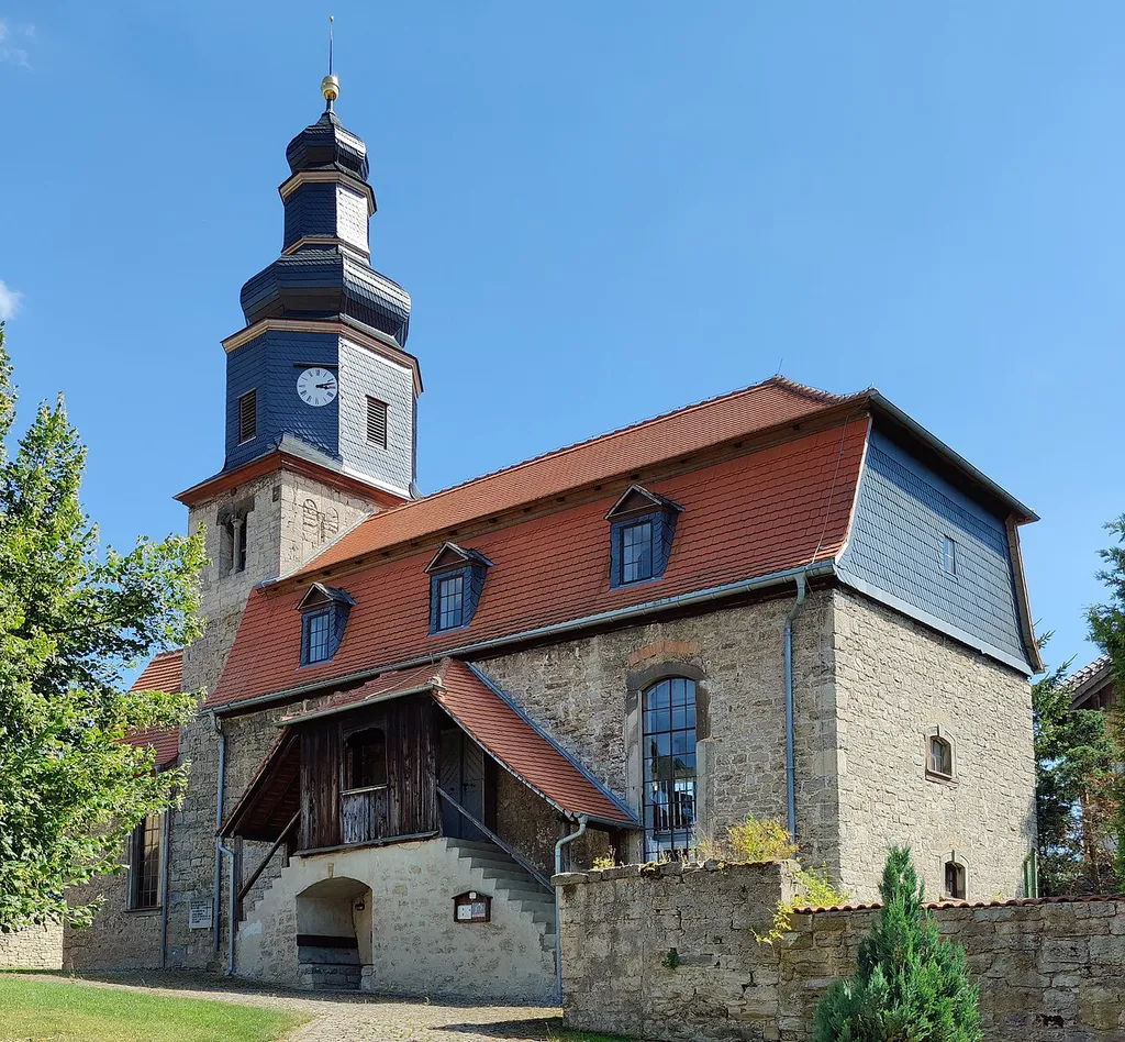 Evangelische Magdalenenkirche Lehnstedt, Landkreis Weimarer Land, Thüringen, Deutschland