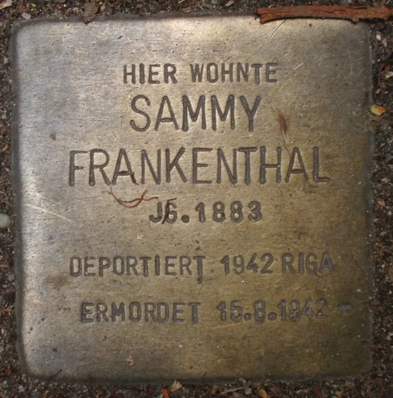 Stolperstein für Sammy Frankenthal