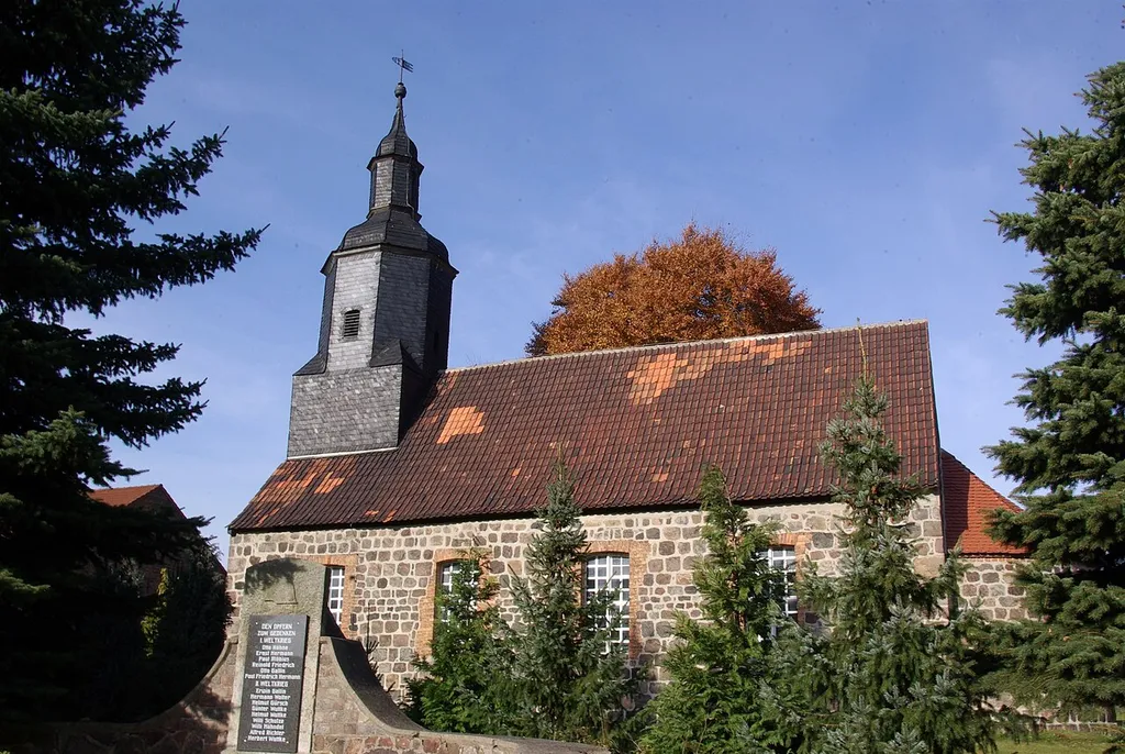 Nidergörsdorf Ortsteil Eckmannsdorf in Brandenburg. Die Kirche steht unter Denkmalschutz.