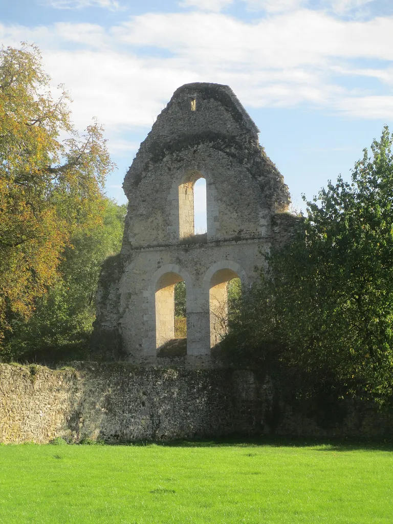 Ruines de l'abbaye de Perseigne, dans la Sarthe.