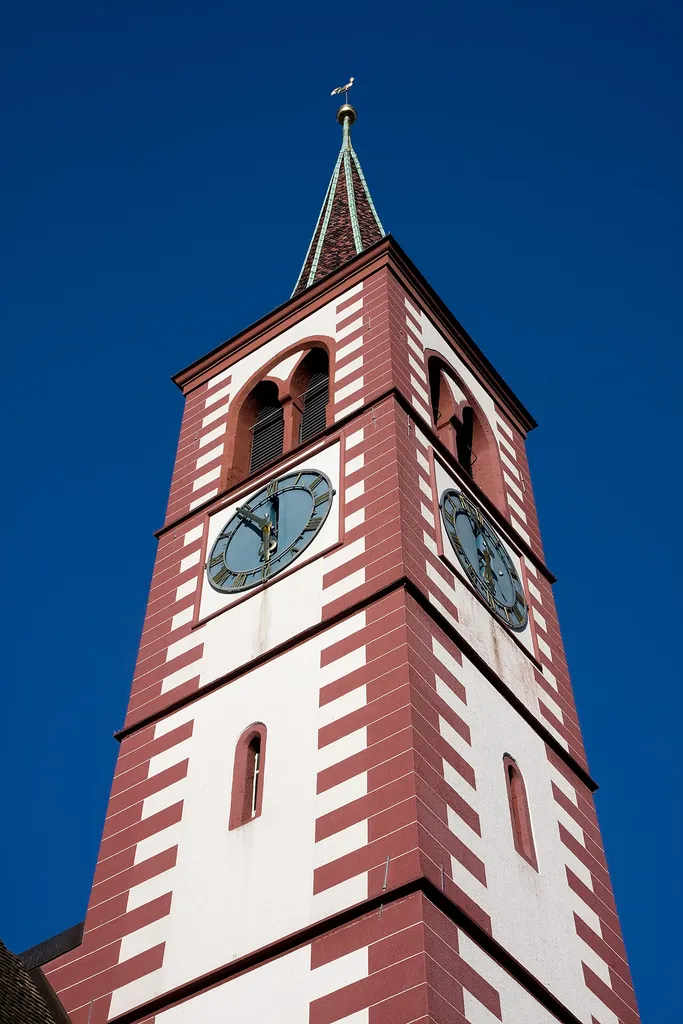 Kirchturm der reformierten Stadtkirche Liestal