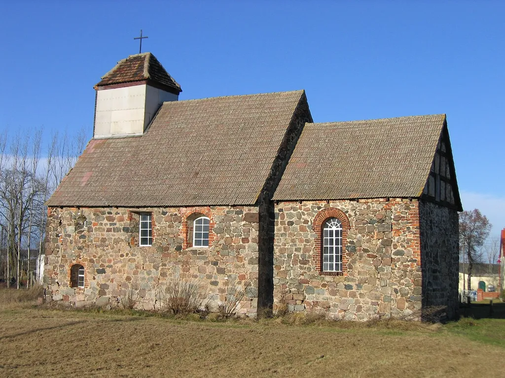 Rural church of Lichterfelde, Gem. Niederer Fläming, Lkr. Teltow-Fläming, Brandenburg, Germany, southside