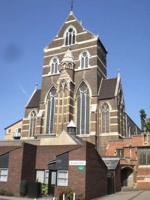 St Alban the Martyr Church and Brookes Court EC1
