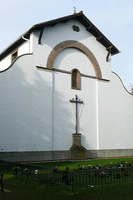 Church of England parish church of St George the Martyr, Wash Common, Newbury, Berkshire. It was designed by FC Eden FSA FRIBA, an authority on Italian art and architecture. The main part was built in 1933 but the west end was not added until 1964. The only other church in Britain designed by the same architect is St John's, Harpenden, Hertfordshire