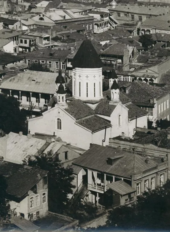 Moghni church in XIX century, photo made by D. Ermakov